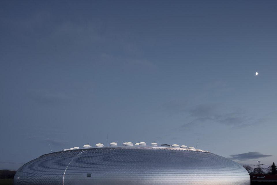 dolni brezany sports hall by sporadical