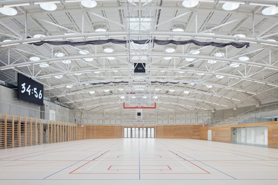dolni brezany sports hall by sporadical