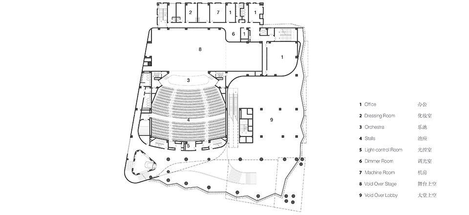 Shanghai Hongqiao Performing Arts Center by BAU