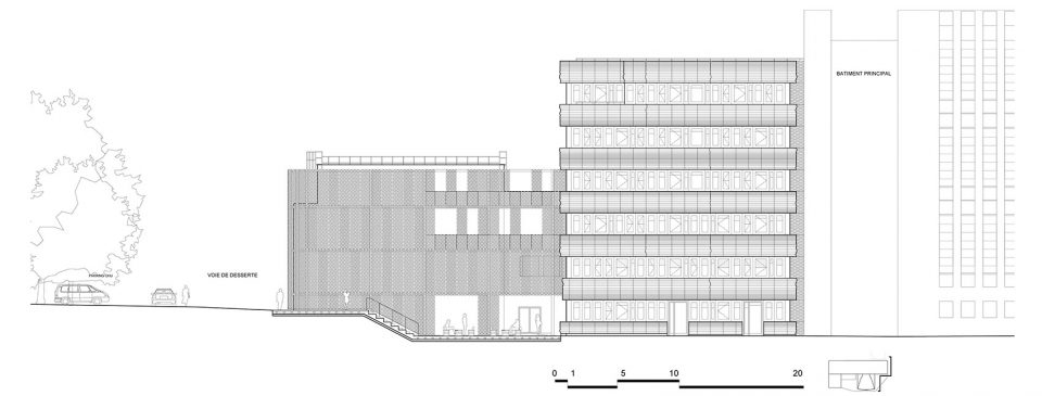 CRBC Centre de Recherche Bio clinique by PERIPHERIQUES Architectes