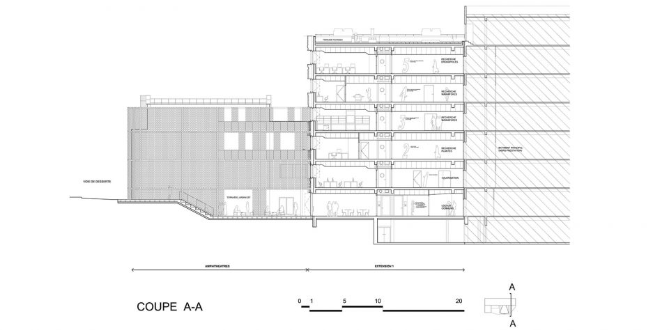 CRBC Centre de Recherche Bio clinique by PERIPHERIQUES Architectes
