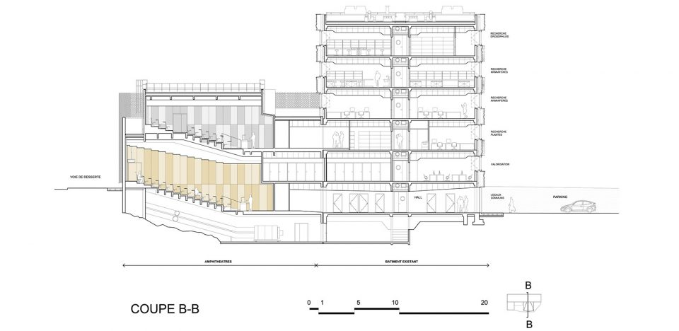 CRBC Centre de Recherche Bio clinique by PERIPHERIQUES Architectes