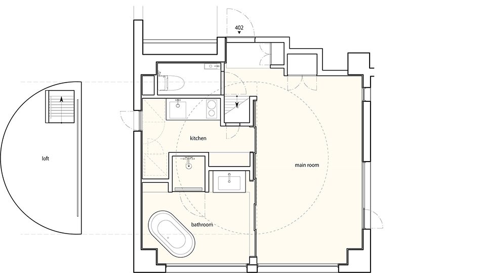 Shibuya Apartment 402 by Hiroyuki Ogawa Architects Inc