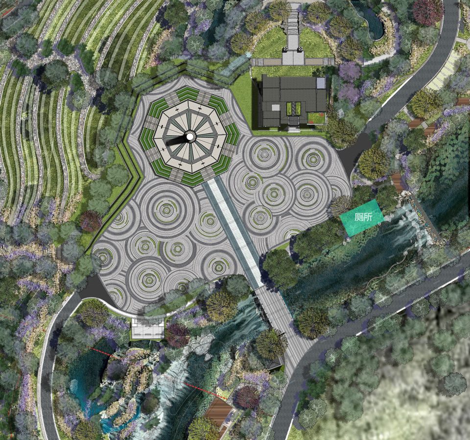 Luofu Paradise Park Entrance Park China by SED Landscape Architect