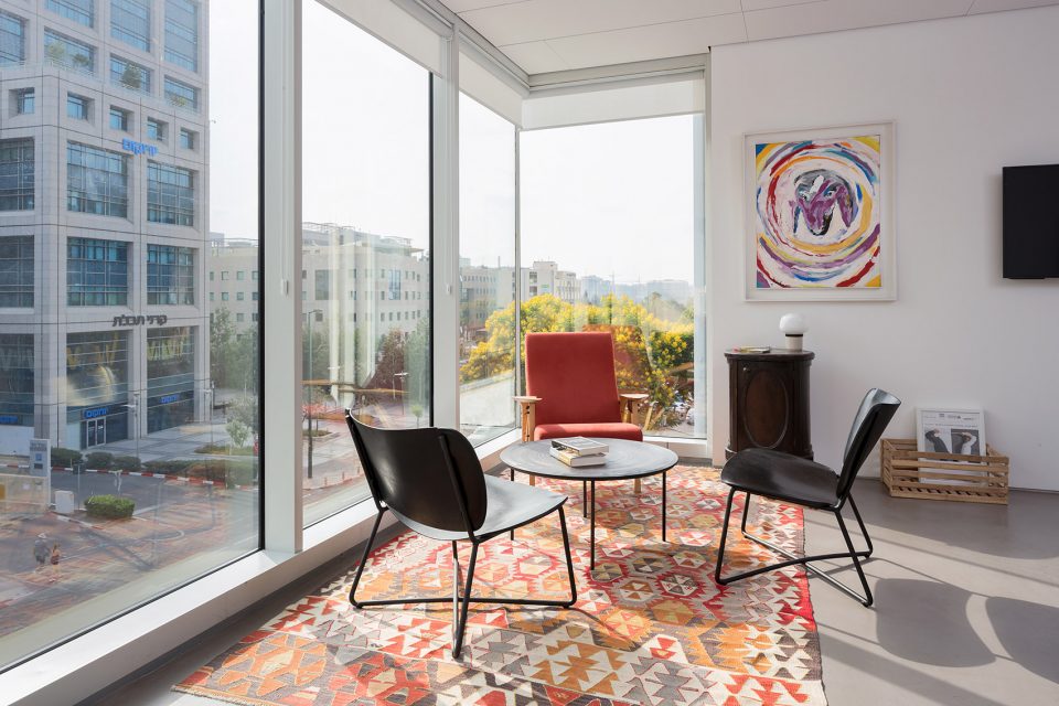 Lautman fund offices Tel Aviv Israel by Architect Raphael Cohen Architect Zach Ronen