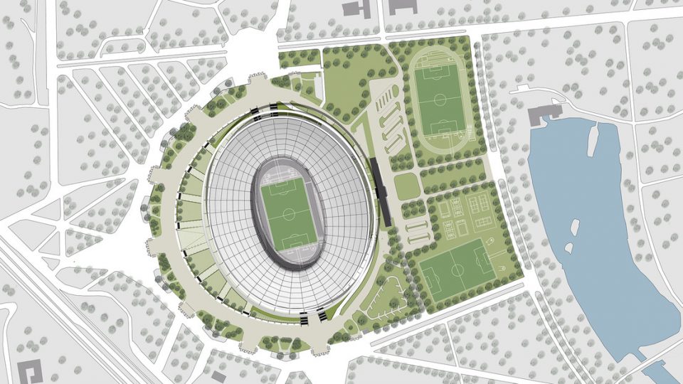 The conversion of the sports venue in Chorzów Poland by gmp
