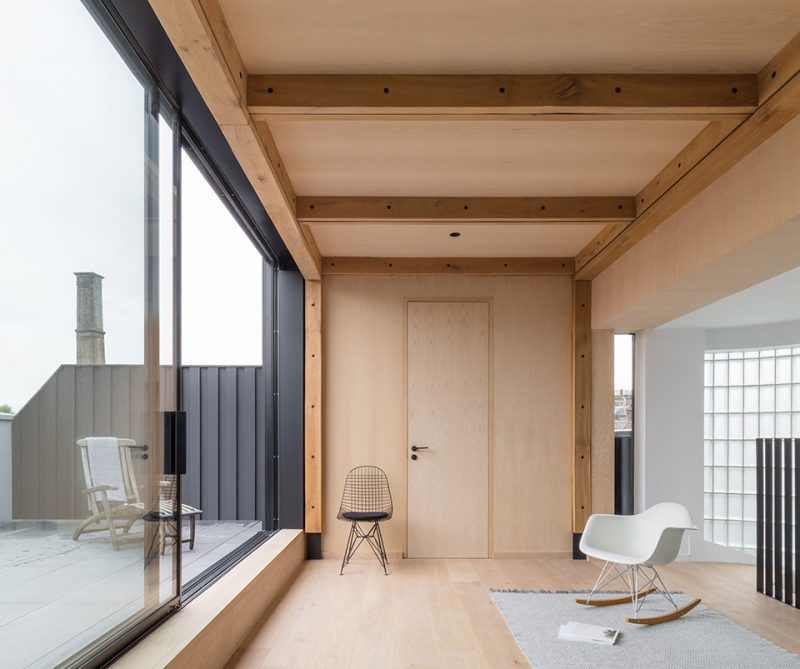 remodel of London waterside home by Nicholas Szczepaniak Architects