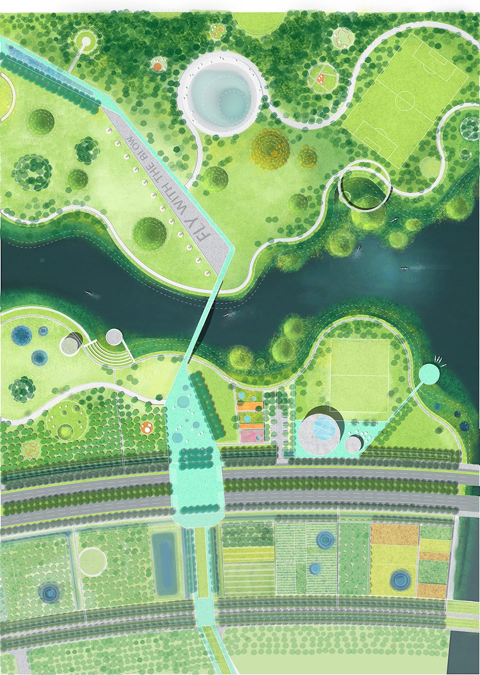 Lingang Ring Park China by Sasaki
