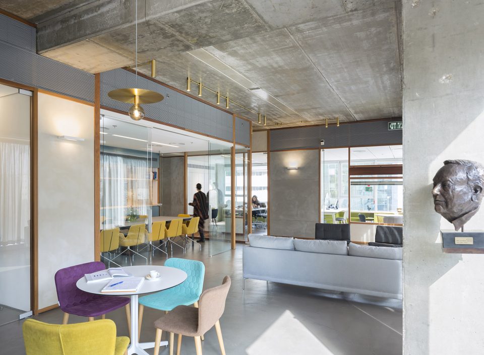 Lautman fund offices Tel Aviv Israel by Architect Raphael Cohen Architect Zach Ronen