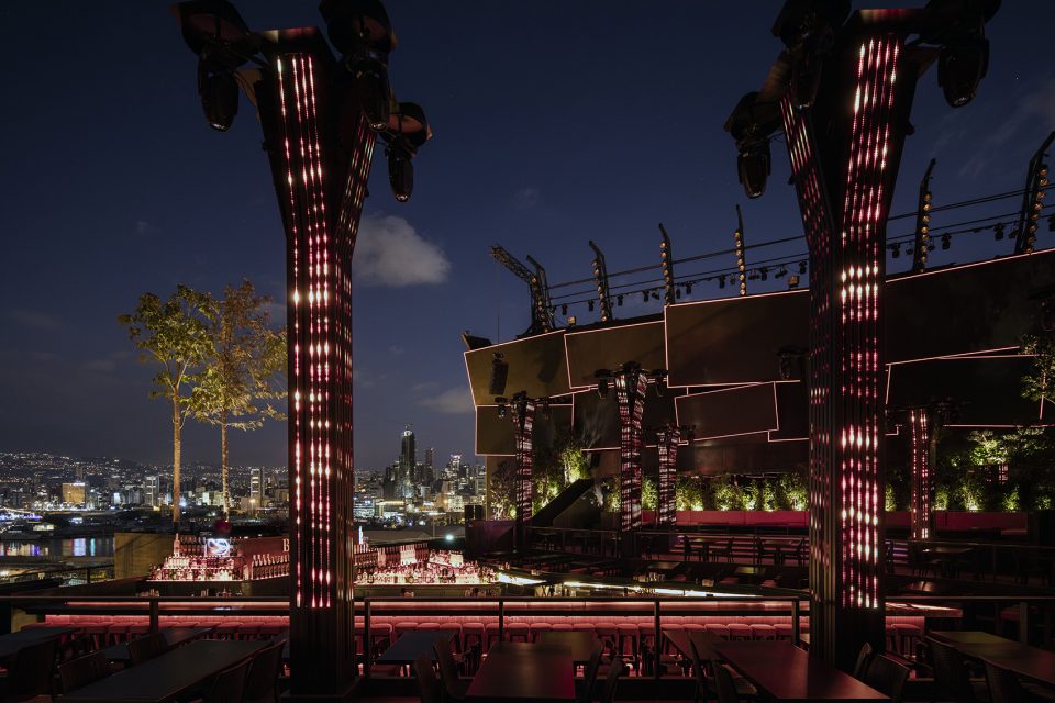 red manera skybar nightclub le sushi bar lounge by tsakhi