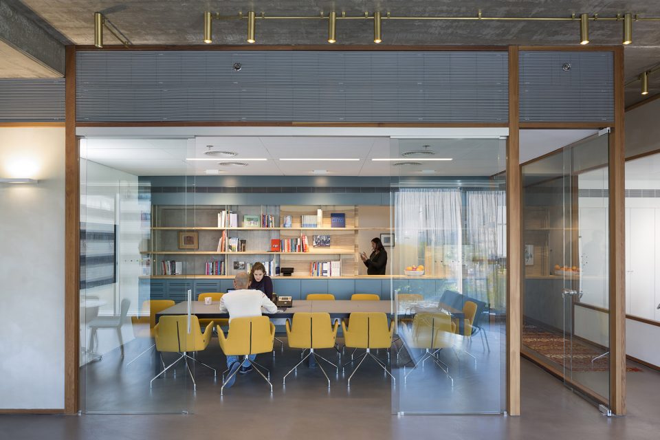 Lautman fund offices Tel Aviv Israel by Architect Raphael Cohen Architect Zach Ronen