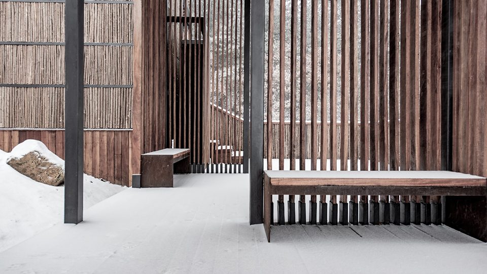 Restroom in the Mountains China by Lab DH