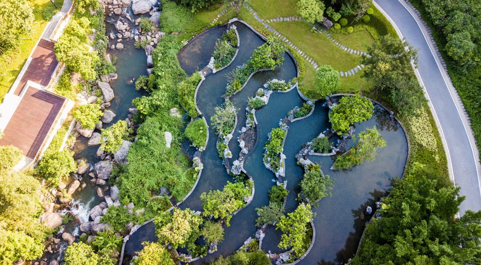 Luofu Paradise Park Entrance Park China by SED Landscape Architect