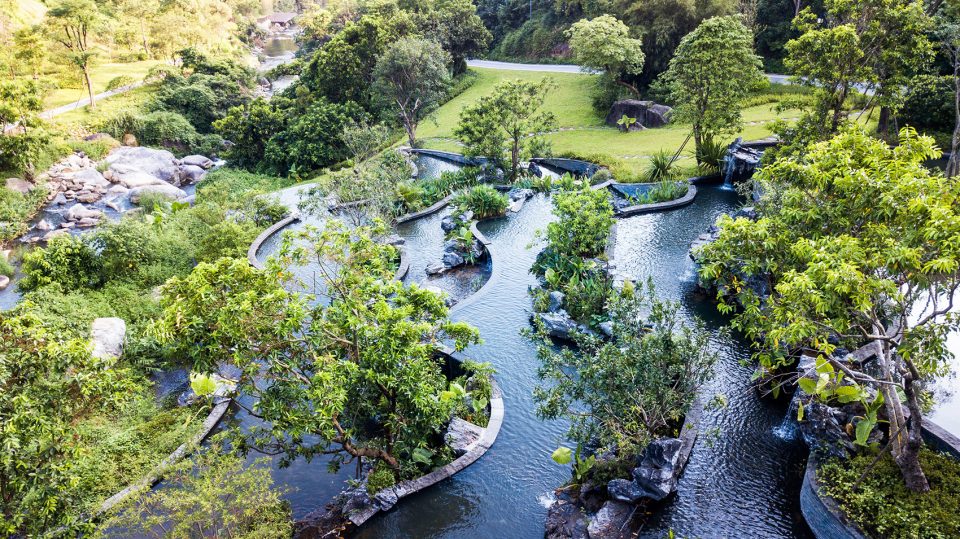 Luofu Paradise Park Entrance Park China by SED Landscape Architect