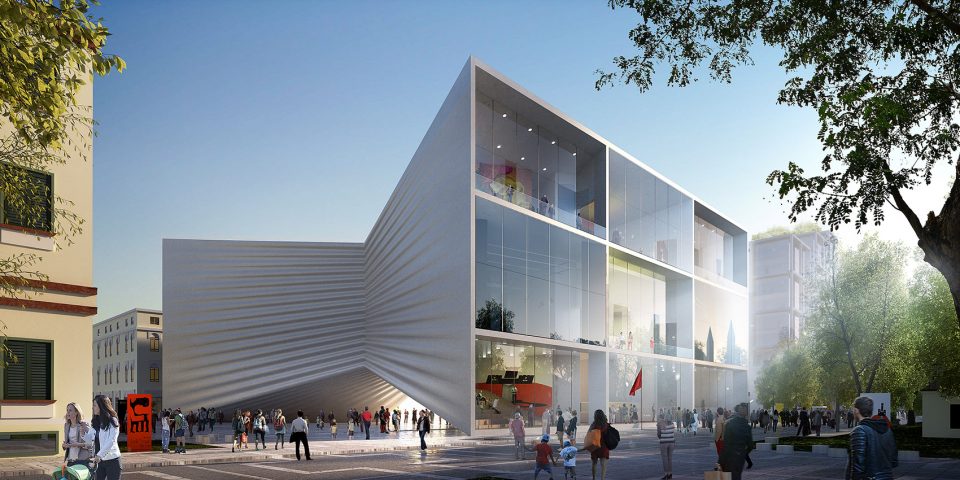The New National Theatre of Albania by BIG