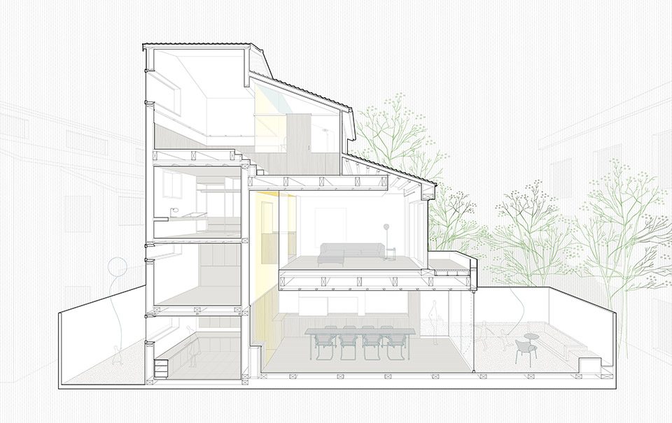 The House With A Tiny Patio by Atelier taoc