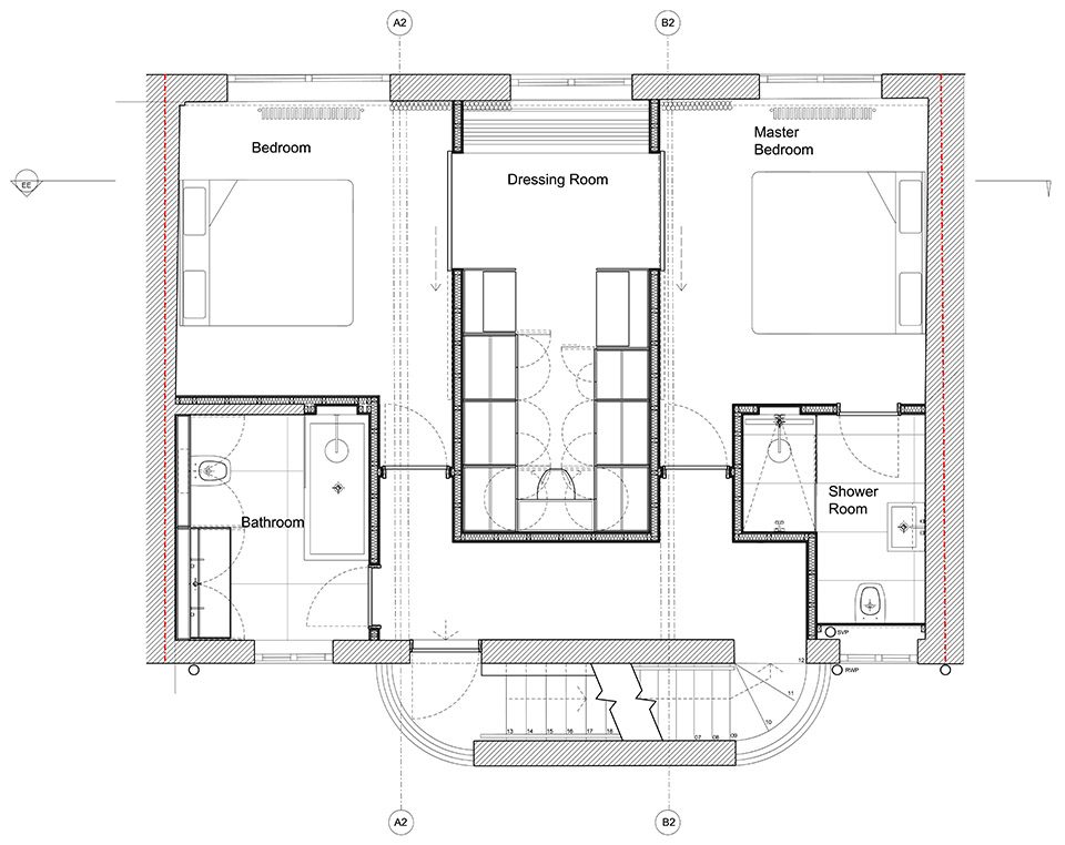 remodel of London waterside home by Nicholas Szczepaniak Architects