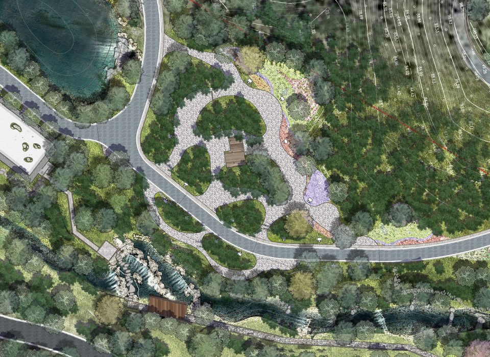 Luofu Paradise Park Entrance Park China by SED Landscape Architect