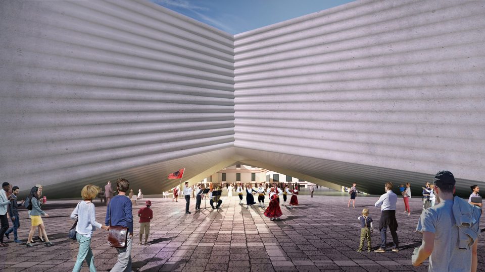 The New National Theatre of Albania by BIG