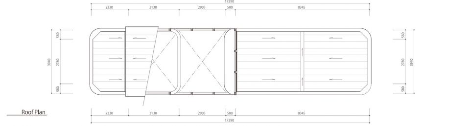 roof plan yao sai architectural design office