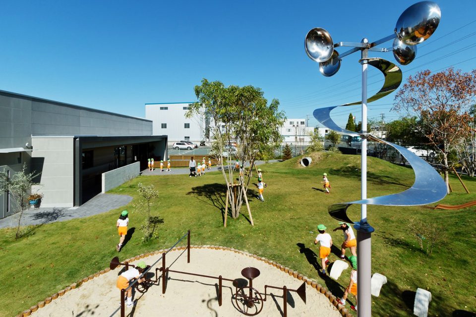 NFB Nursery Nara Japan by HIBINOSEKKEI Youji no Shiro