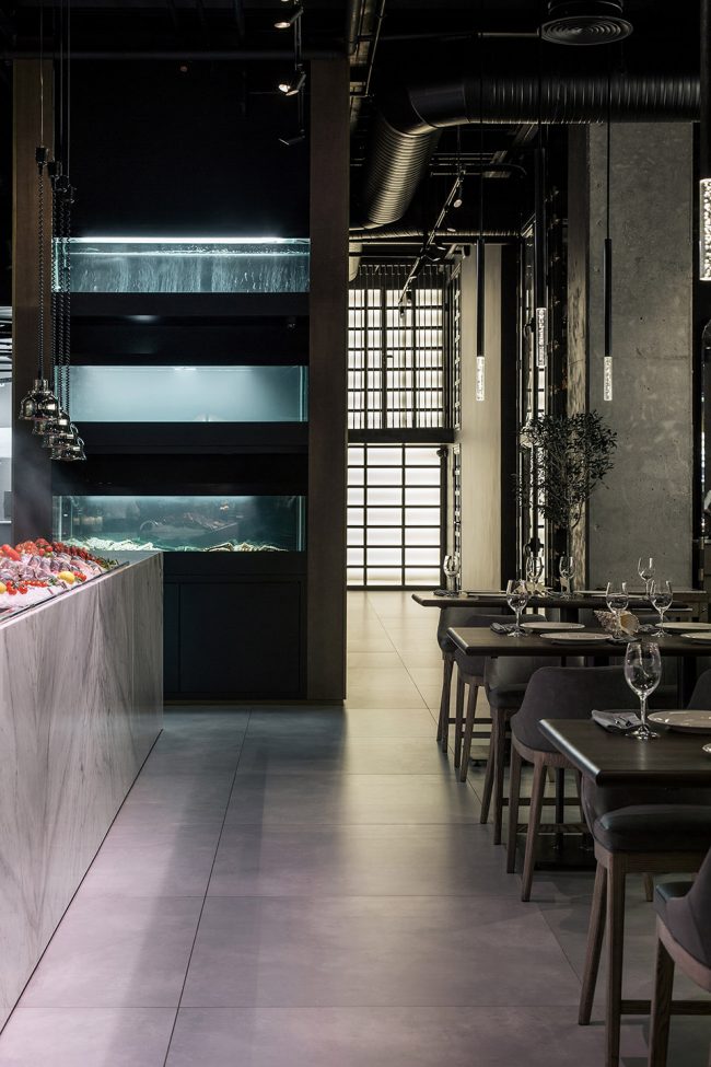 CATCH fish restaurant Kiev Uraine by YoDezeen Studio