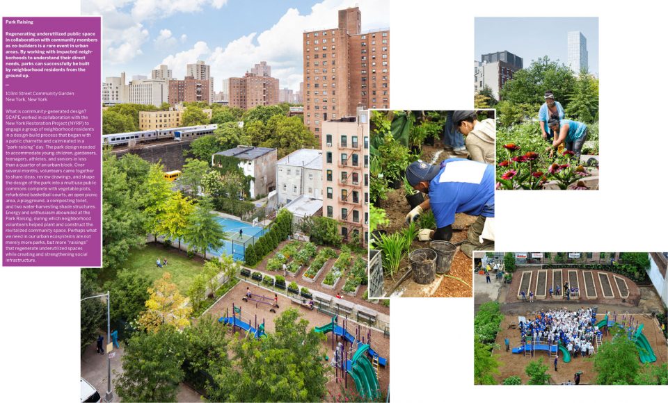 2017 ASLA AWARD OF COMMUNICATIONS Toward an Urban Ecology by SCAPE