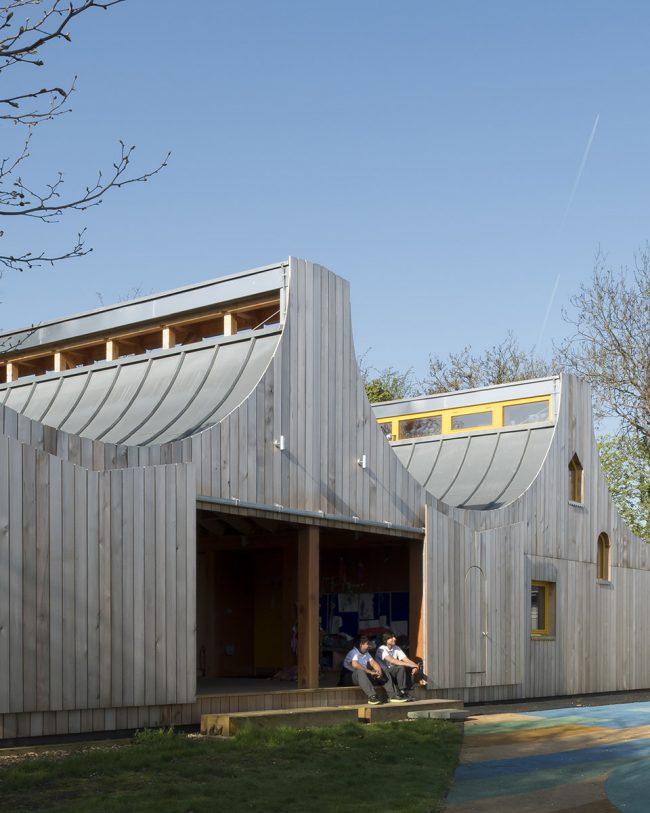 Woodland Classrooms Belvue School Northolt London UK by Studio Weave