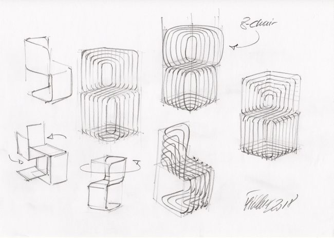 OCTAGON CHAIR Graz Design Month 2018 Austria by Thomas Feichtner