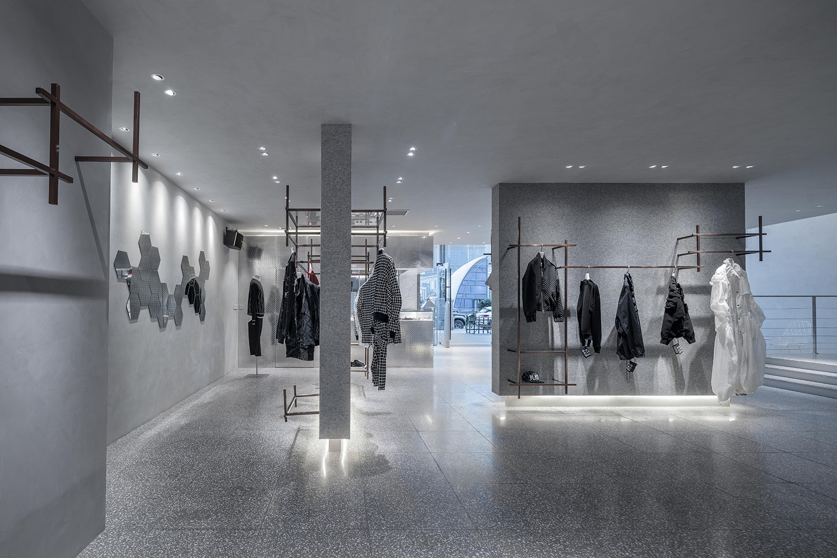 “31 Shades of Grey” Fashion Art Gallery by Circle Studio Shanghai 谷德设计网