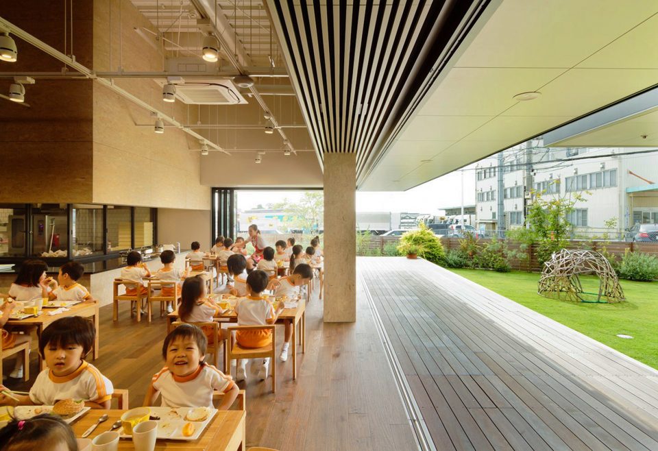 NFB Nursery Nara Japan by HIBINOSEKKEI Youji no Shiro