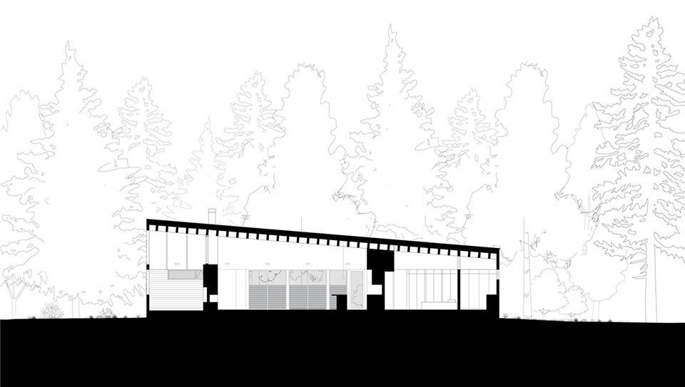 Courtyard House on a River by Robert Hutchison Architecture