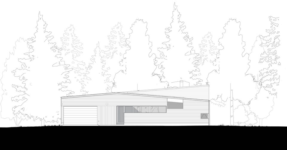 Courtyard House on a River by Robert Hutchison Architecture