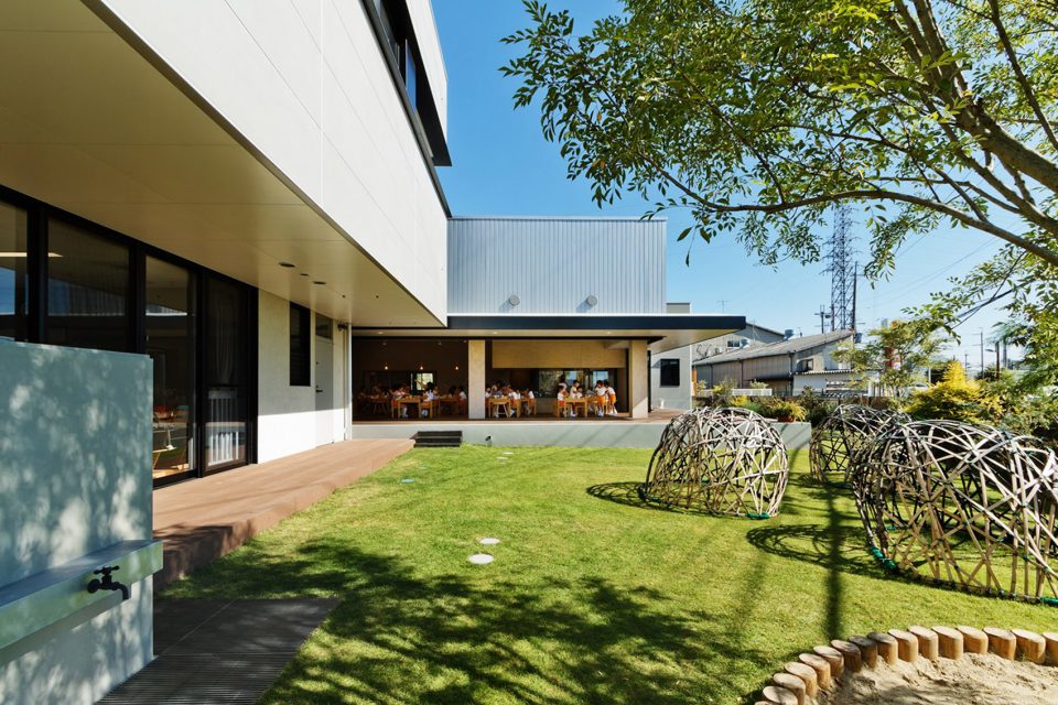 NFB Nursery Nara Japan by HIBINOSEKKEI Youji no Shiro