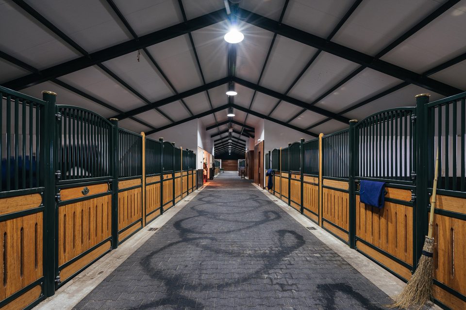 Horse Ridding Field in Cattle Farm by OOIIO Architecture