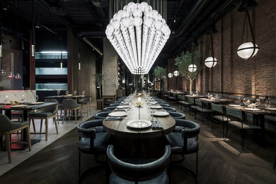 CATCH fish restaurant Kiev Uraine by YoDezeen Studio