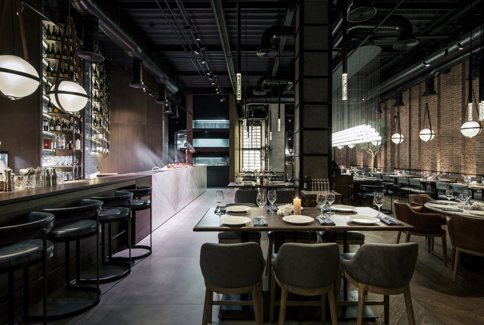 CATCH fish restaurant Kiev Uraine by YoDezeen Studio