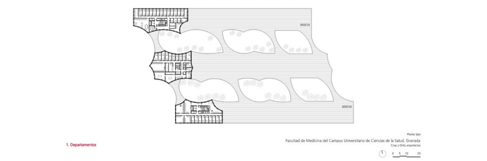 Faculty of Medicine at Campus of Health Sciences of UGR University Granada by Cruz y Ortiz Arquitectos