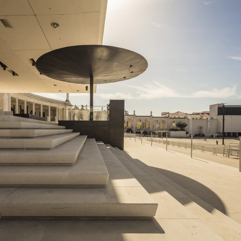 Outdoor Altar in the Prayer Area by Paula Santos Arquitectura