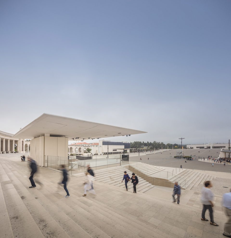 Outdoor Altar in the Prayer Area by Paula Santos Arquitectura