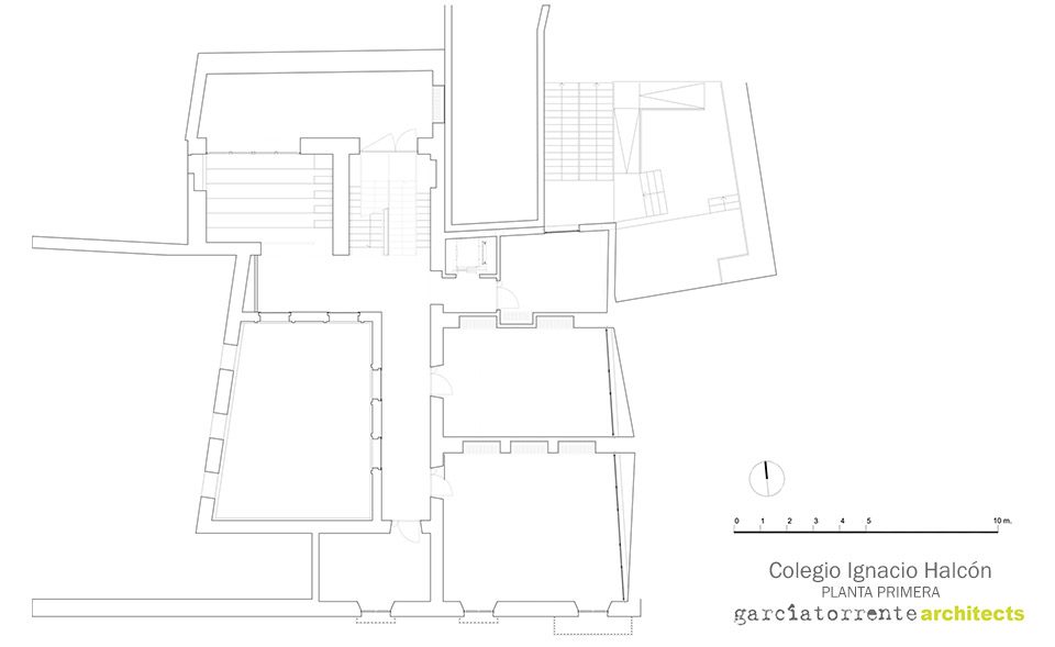 Rehabilitation of the old Ignacio Halcón School For the Interpretation Center of Flamenco by garciatorrente architects