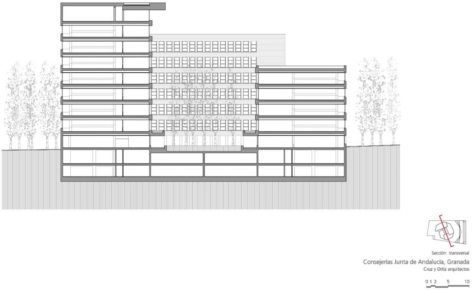 Administrative headquarters of the Andalusian Regional Government Granada Spain by Cruz y ortiz arquitectos