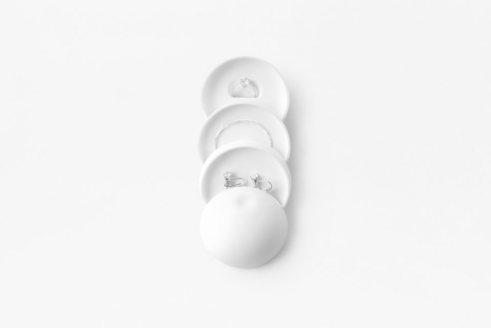 Seven Sliding Cases for Blanc Bijou by nendo