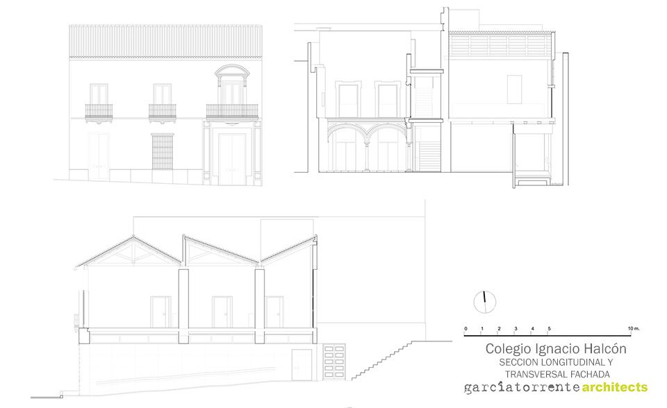 Rehabilitation of the old Ignacio Halcón School For the Interpretation Center of Flamenco by garciatorrente architects
