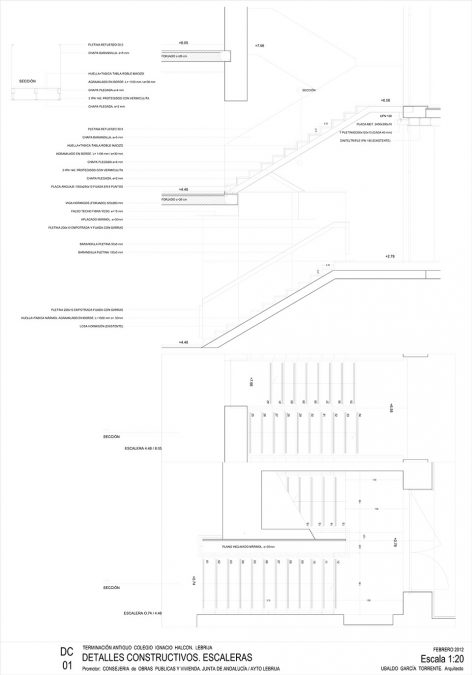 Rehabilitation of the old Ignacio Halcón School For the Interpretation Center of Flamenco by garciatorrente architects