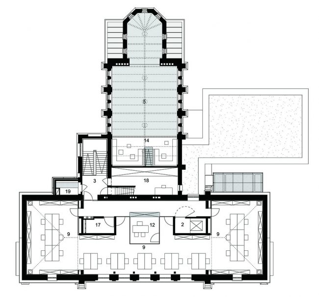 Renovation and transformation of an old orphanage into a Social Welfare Office by WAW architects
