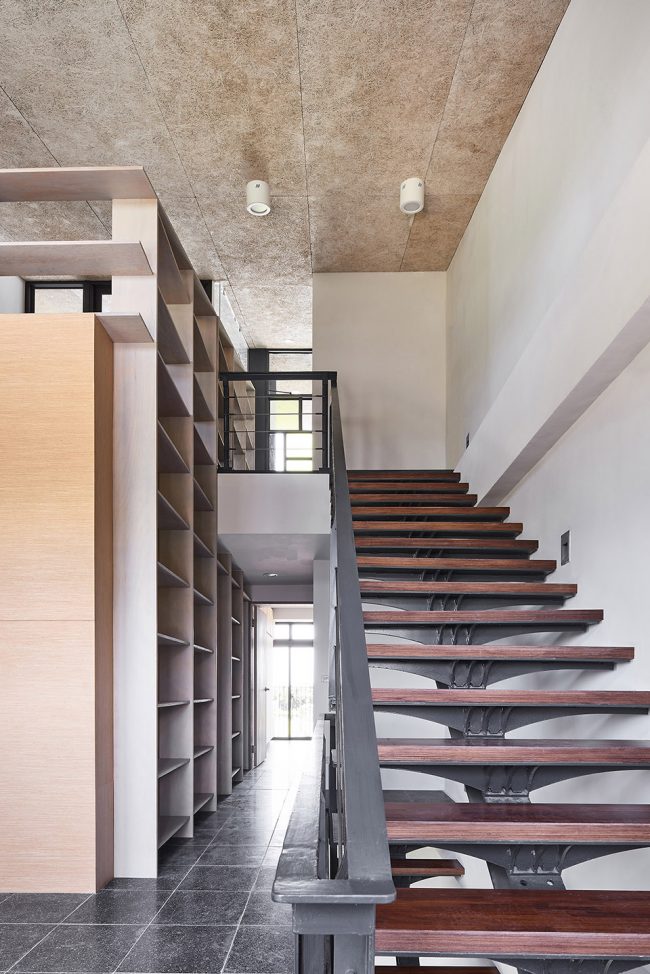 stair1 opening row house emerge architects
