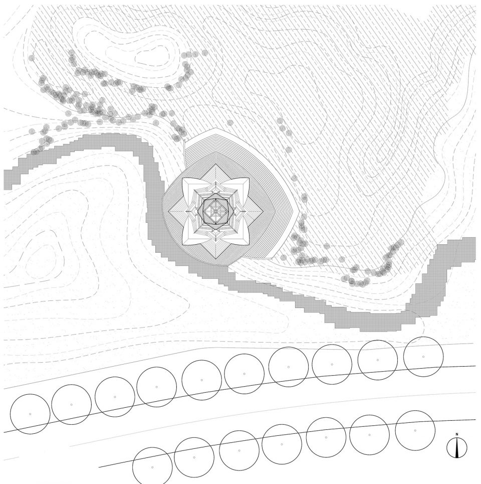 总平面图 masterplan observation tower ECADI