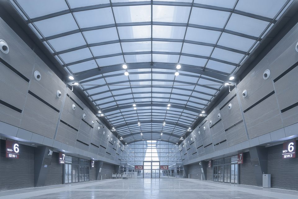 connecting pavilion interior1 Changsha International Convention and Exhibition Center TJAD