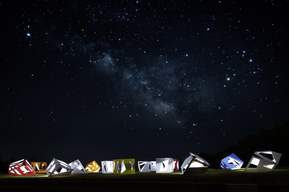 Constellation of Stargazing Tea Rooms by Moriyuki Ochiai Architects